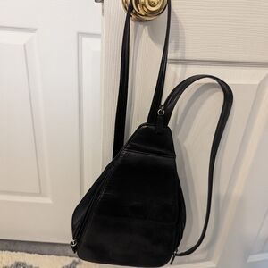 Leather Black small back pack purse by Nine West